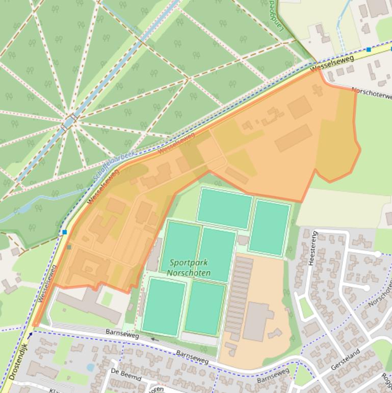 Kaart van postcodegebied 3771PC.