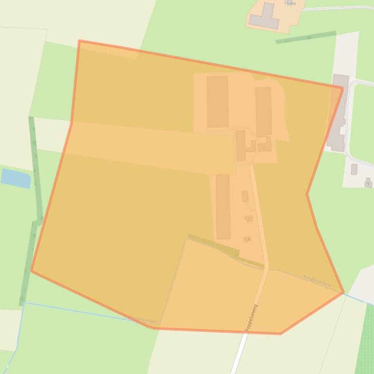 Kaart van postcodegebied 3771PJ.