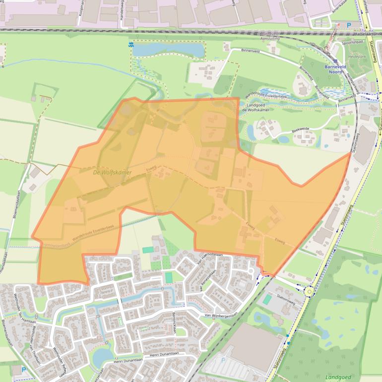 Kaart van postcodegebied 3771PK.