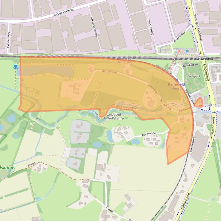 Kaart van postcodegebied 3771PL.
