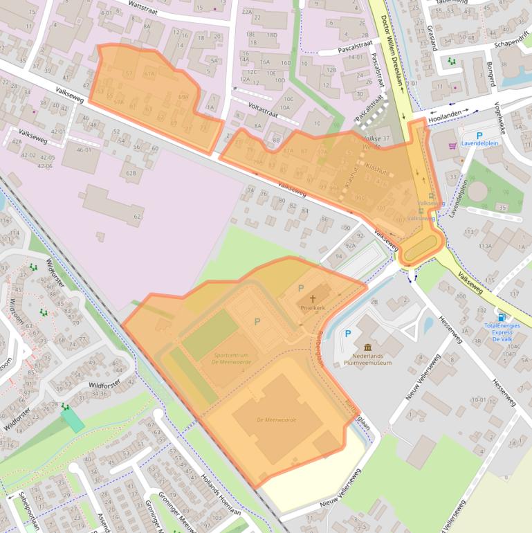 Kaart van postcodegebied 3771RD.