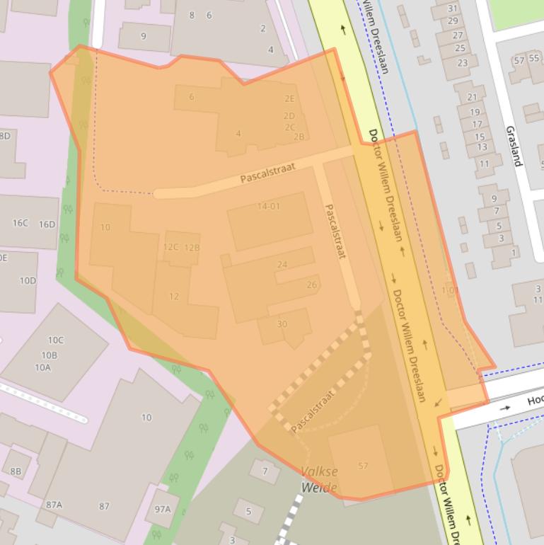 Kaart van postcodegebied 3771RT.