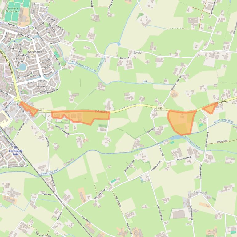 Kaart van postcodegebied 3771SH.