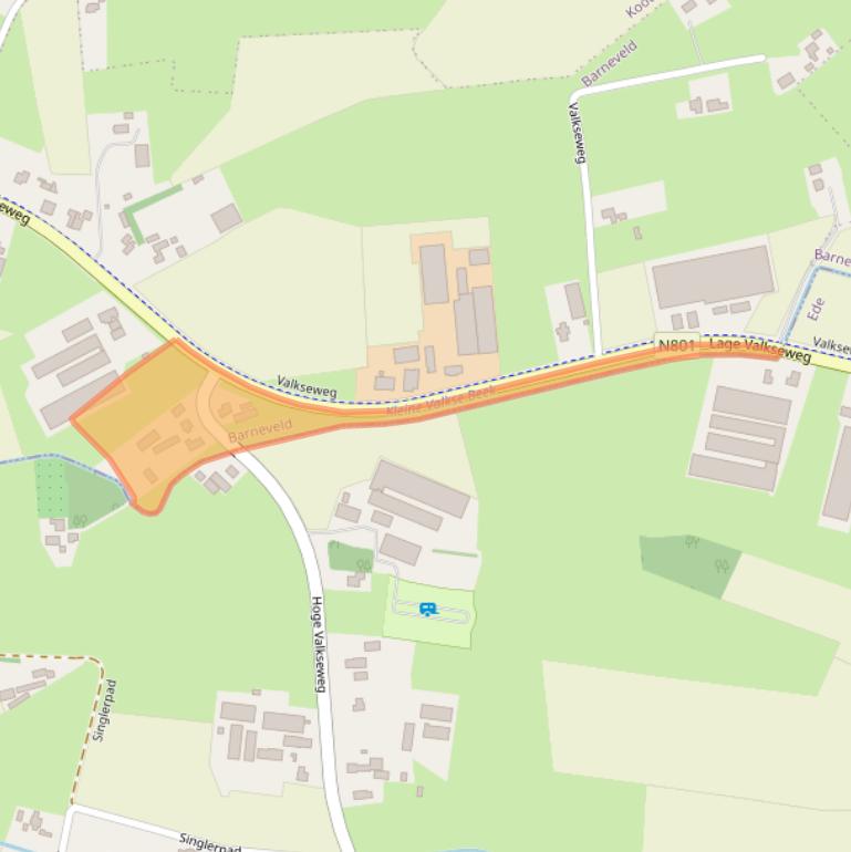 Kaart van postcodegebied 3771SL.