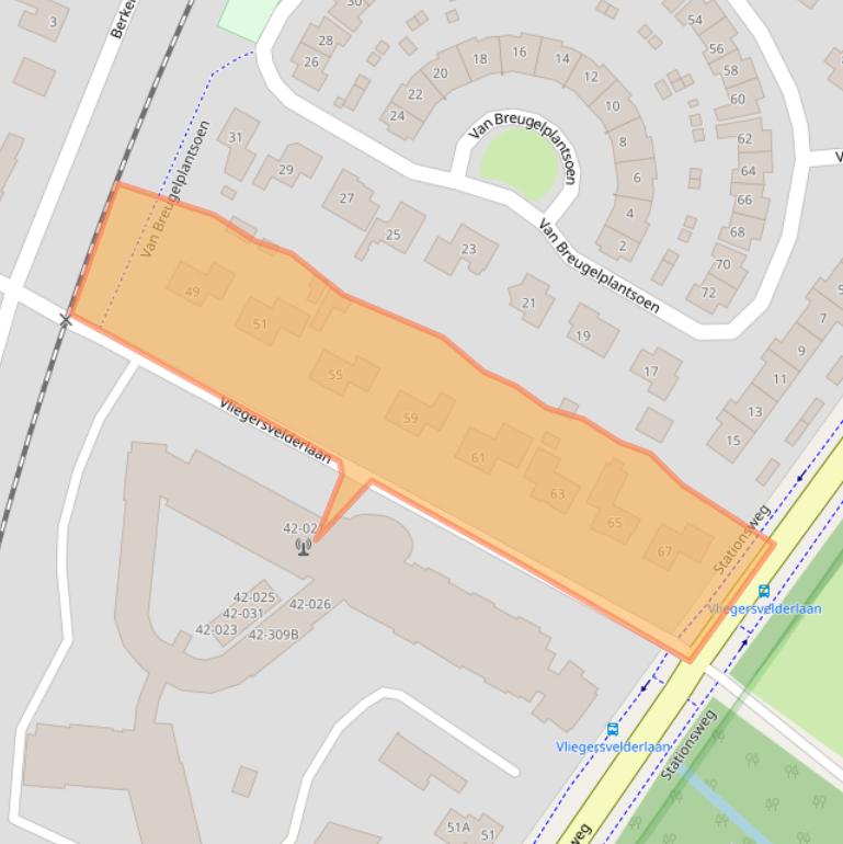 Kaart van postcodegebied 3771VA.