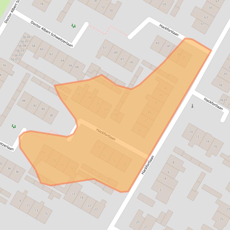 Kaart van postcodegebied 3771XB.