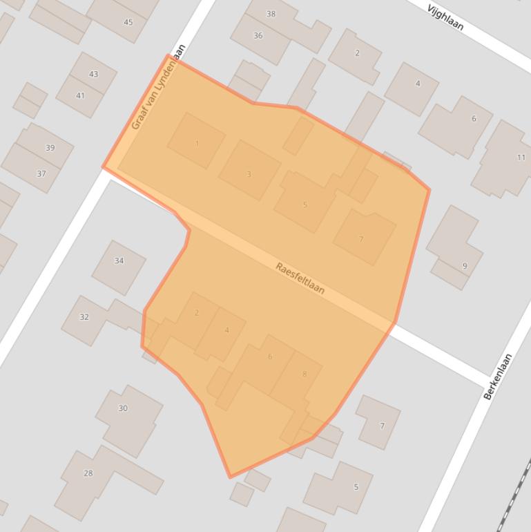 Kaart van postcodegebied 3771XH.