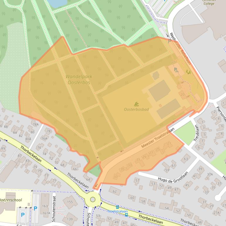 Kaart van postcodegebied 3771XL.