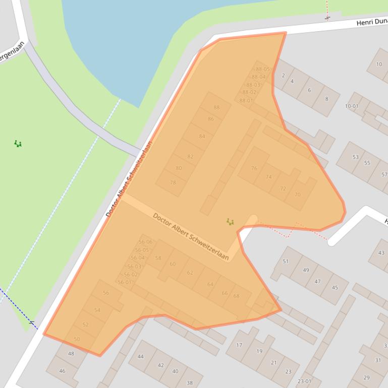 Kaart van postcodegebied 3771XN.