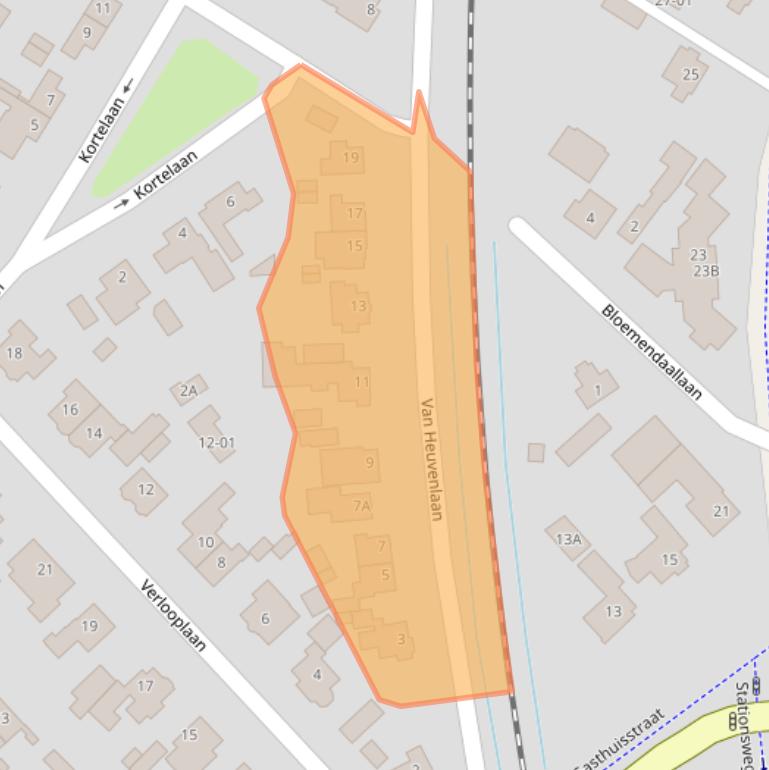 Kaart van postcodegebied 3771XS.