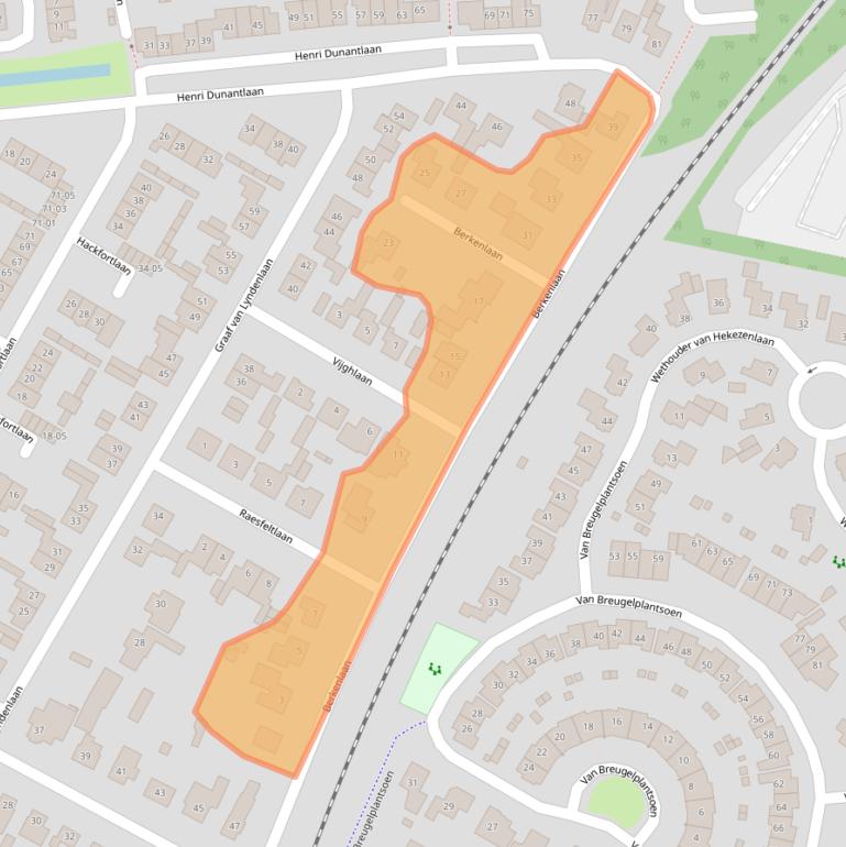 Kaart van postcodegebied 3771XV.