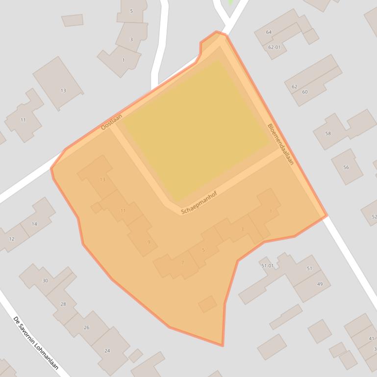 Kaart van postcodegebied 3771XW.