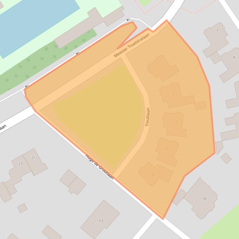 Kaart van postcodegebied 3771XX.