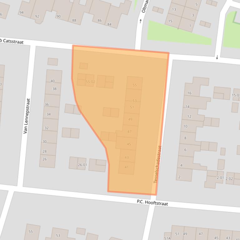 Kaart van postcodegebied 3771ZD.