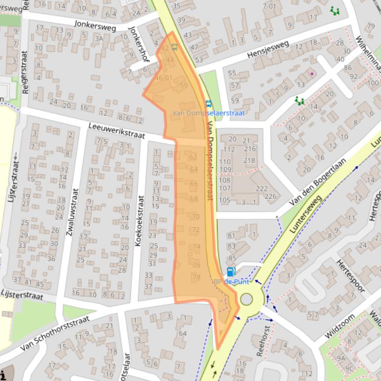 Kaart van postcodegebied 3772AB.