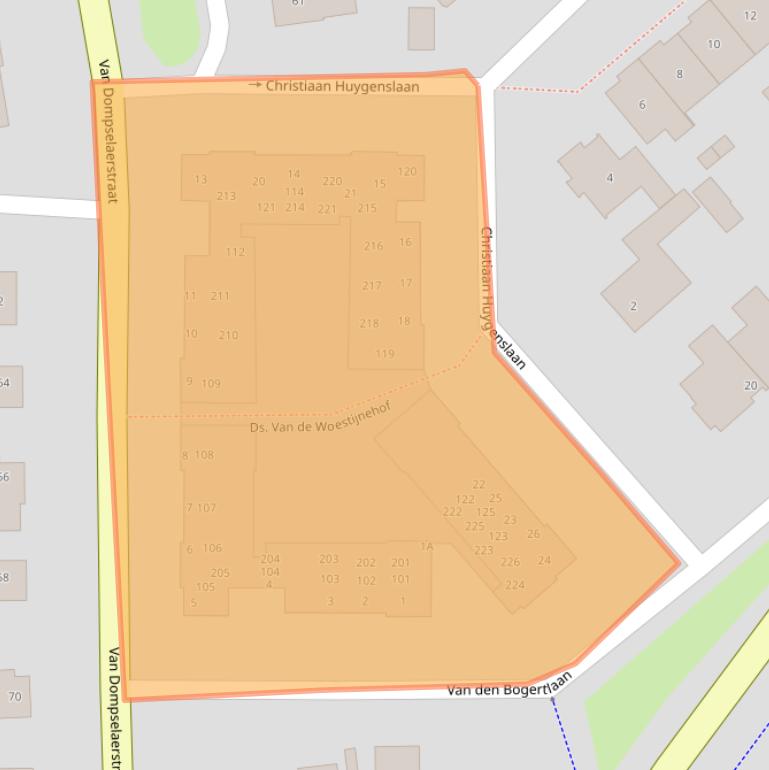 Kaart van postcodegebied 3772AE.