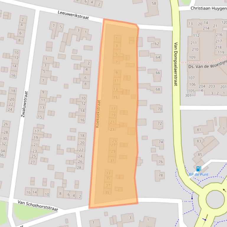 Kaart van postcodegebied 3772AP.