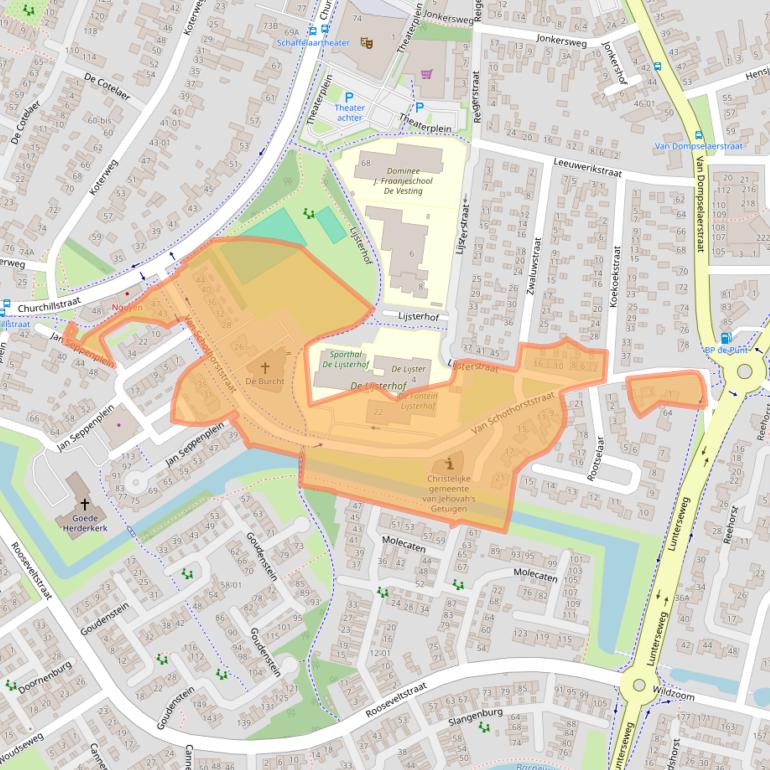 Kaart van postcodegebied 3772AX.