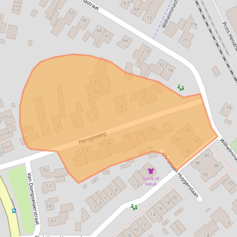 Kaart van postcodegebied 3772AZ.