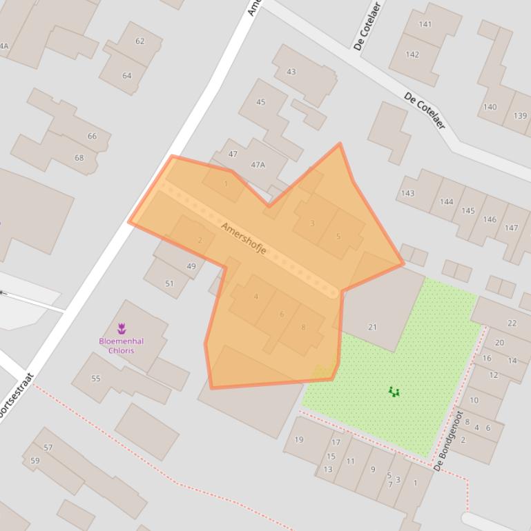 Kaart van postcodegebied 3772BA.