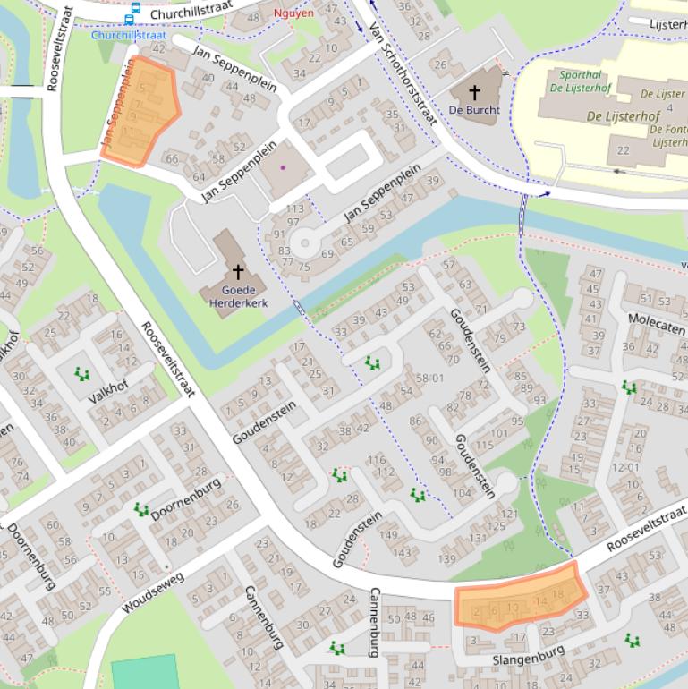 Kaart van postcodegebied 3772BK.