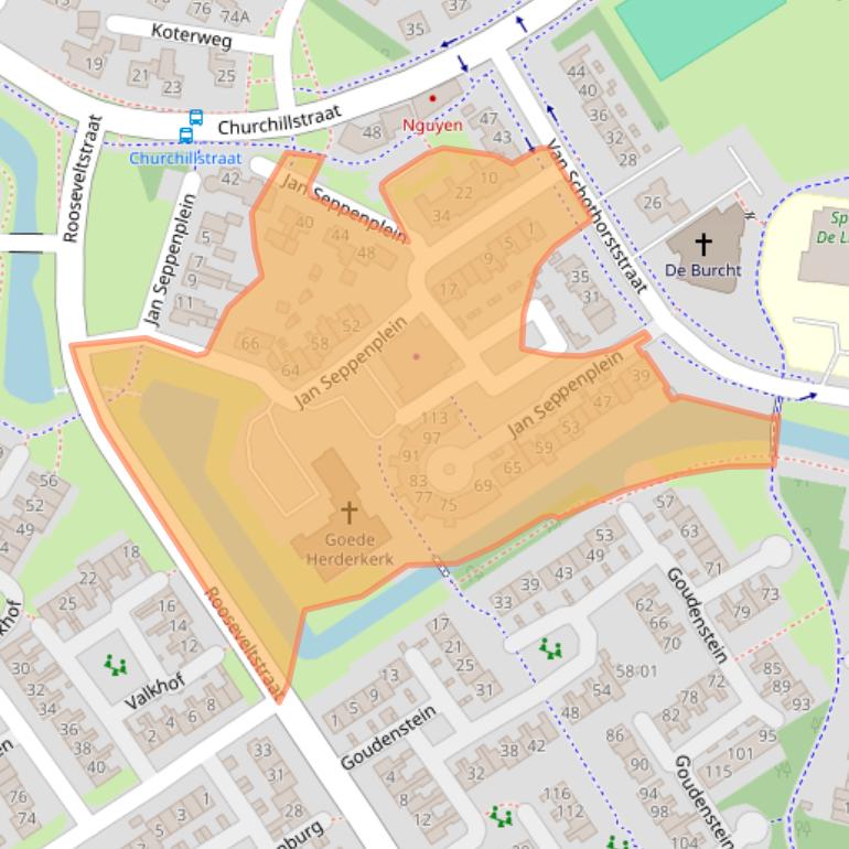 Kaart van postcodegebied 3772BL.