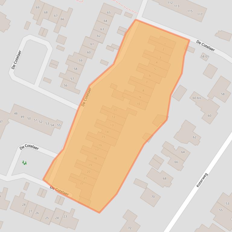 Kaart van postcodegebied 3772BN.