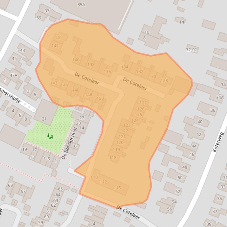 Kaart van postcodegebied 3772BW.