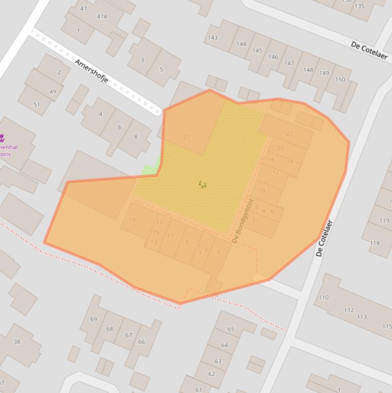 Kaart van postcodegebied 3772BX.