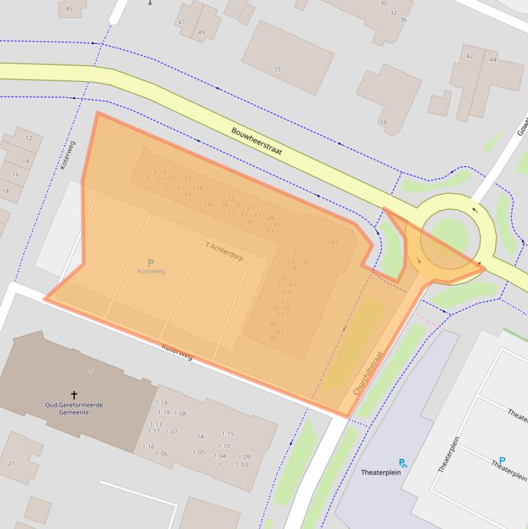 Kaart van postcodegebied 3772BZ.