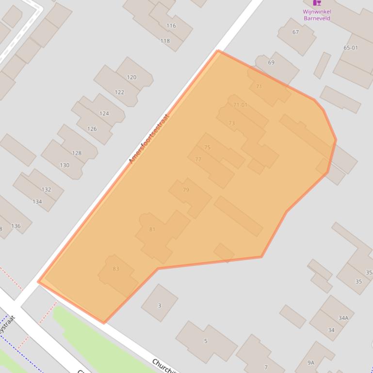 Kaart van postcodegebied 3772CH.