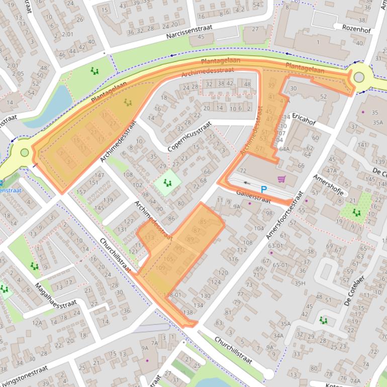 Kaart van postcodegebied 3772CM.