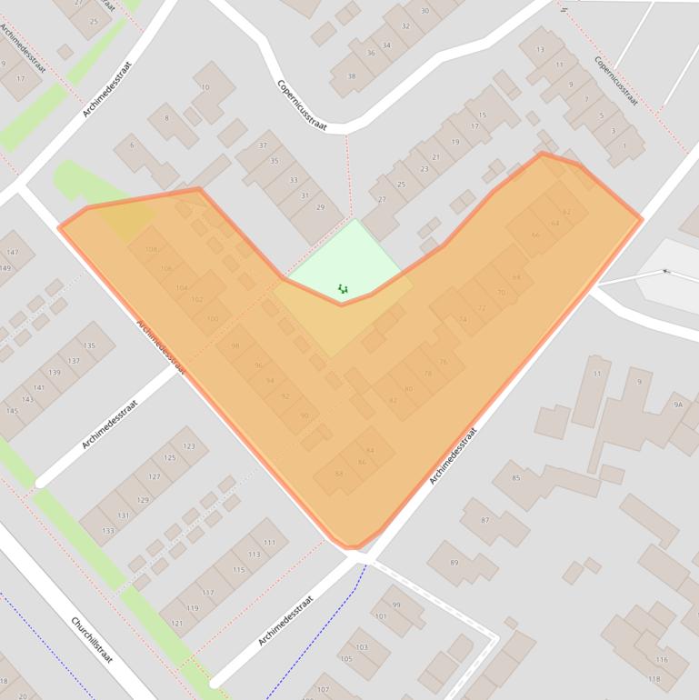 Kaart van postcodegebied 3772CR.