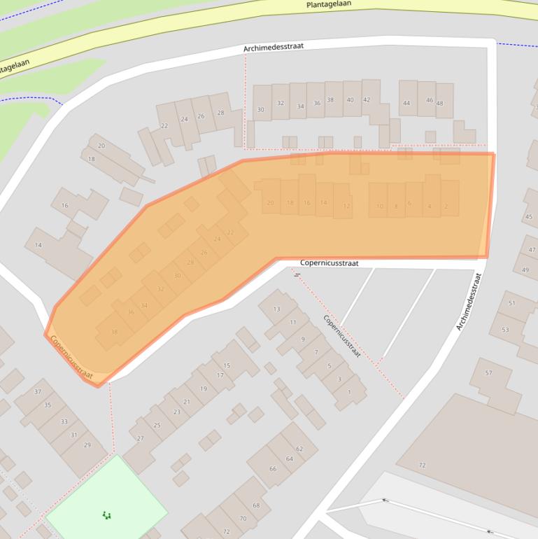 Kaart van postcodegebied 3772CW.