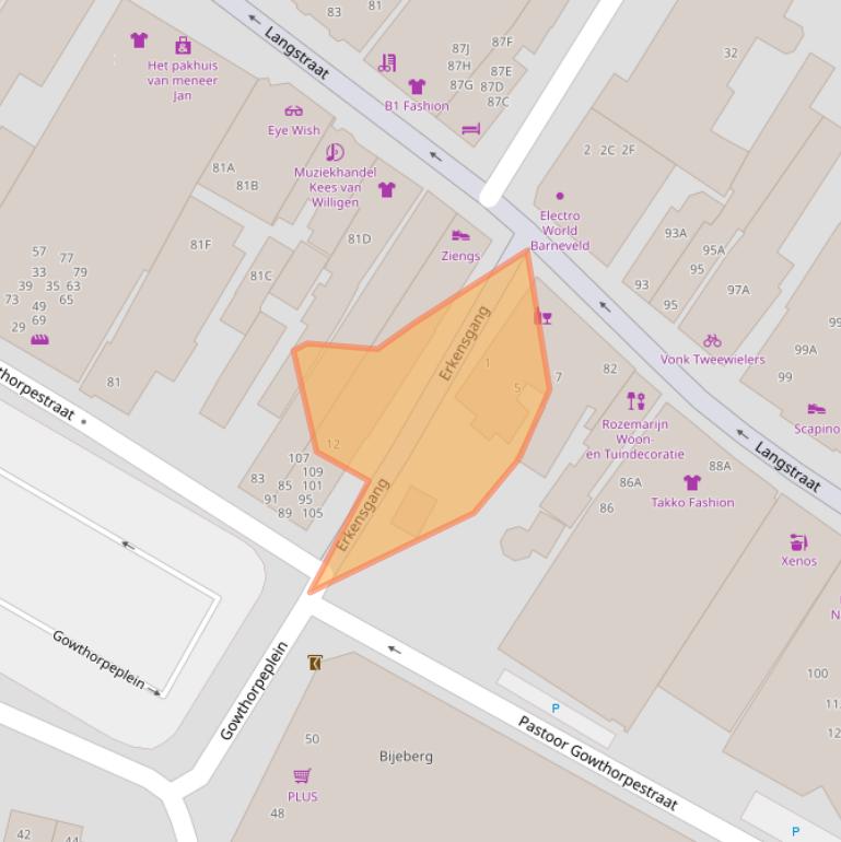 Kaart van postcodegebied 3772DA.