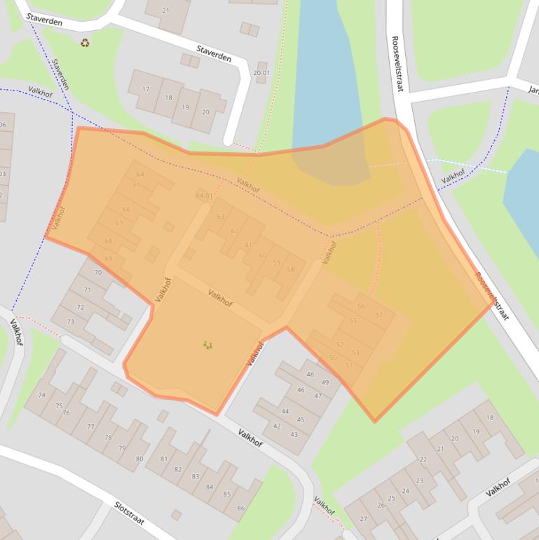 Kaart van postcodegebied 3772EC.