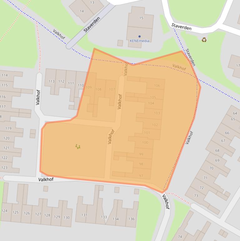 Kaart van postcodegebied 3772EE.