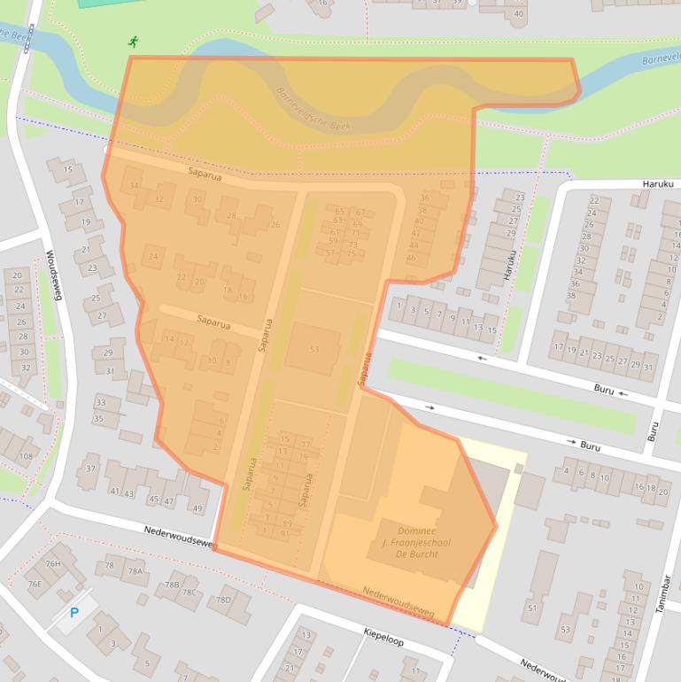 Kaart van postcodegebied 3772ET.