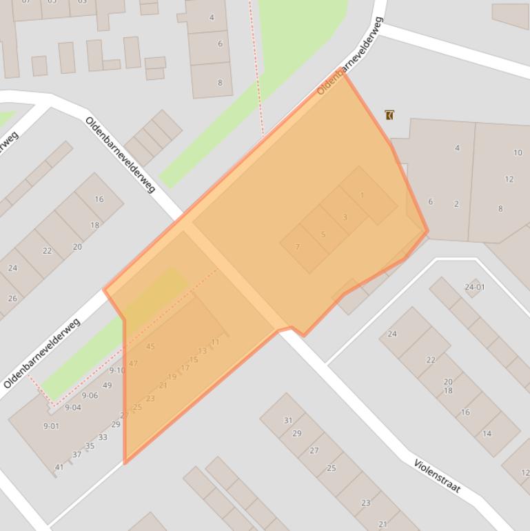 Kaart van postcodegebied 3772GA.