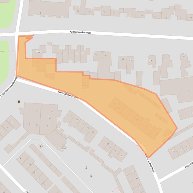 Kaart van postcodegebied 3772GJ.