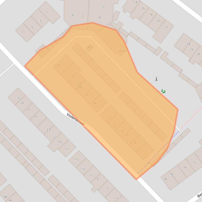 Kaart van postcodegebied 3772GM.