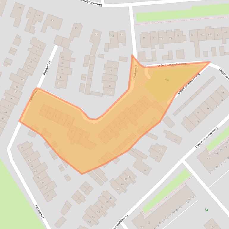 Kaart van postcodegebied 3772GV.