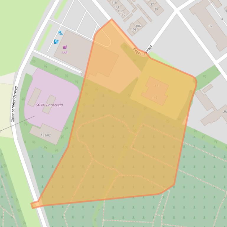 Kaart van postcodegebied 3772HC.