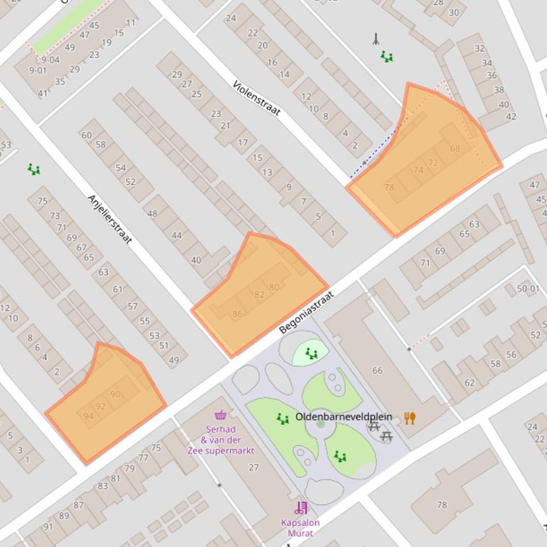 Kaart van postcodegebied 3772HE.