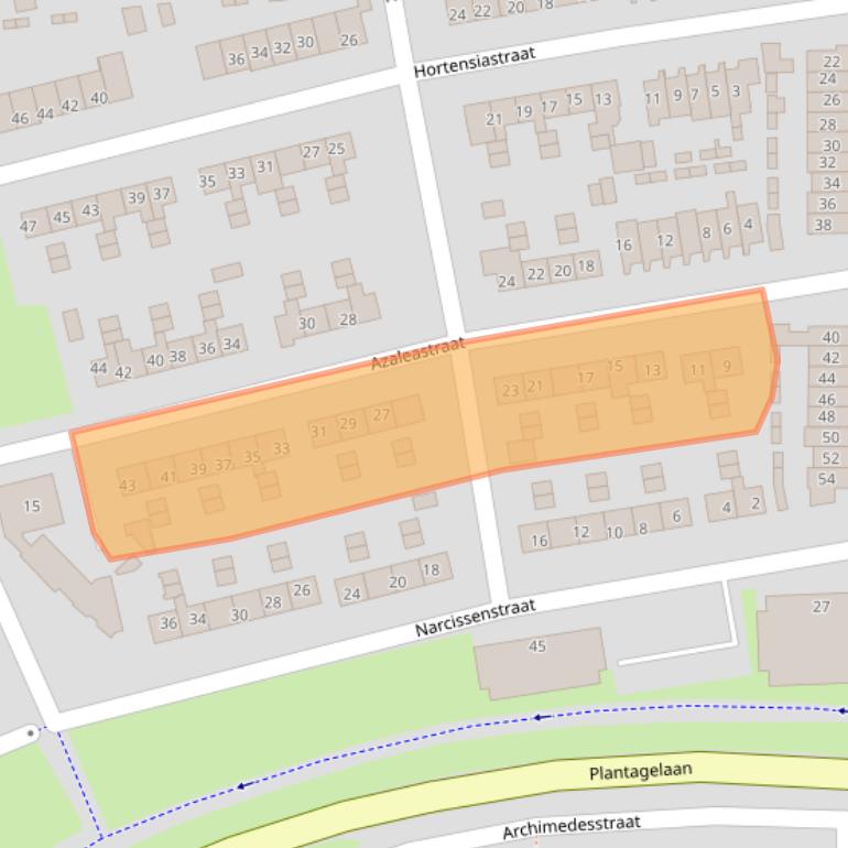 Kaart van postcodegebied 3772HJ.