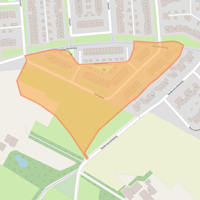 Kaart van postcodegebied 3772HR.