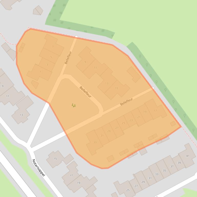 Kaart van postcodegebied 3772HS.