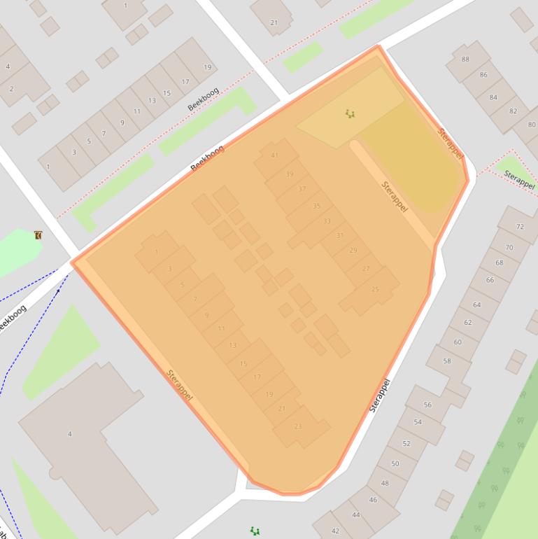 Kaart van postcodegebied 3772HV.