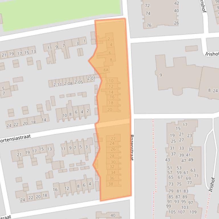 Kaart van postcodegebied 3772JJ.