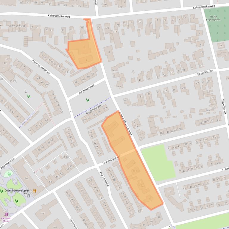 Kaart van postcodegebied 3772JM.